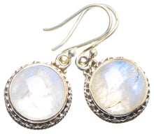 Natural Rainbow Moonstone Handmade Unique 925 Sterling Silver Earrings 1.25" X4191