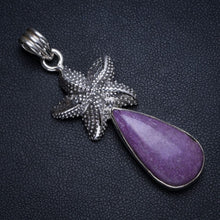 Natural Charoite Handmade Mexican 925 Sterling Silver Pendant 2" T1056