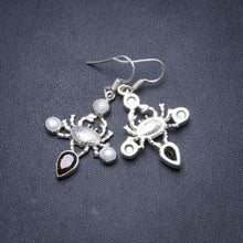 Smoky Quartz and River Pearl Handmade Unique 925 Sterling Silver Earrings 1.75" Y2456
