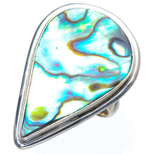 Natural Abalone Shell Handmade Unique 925 Sterling Silver Ring 6.25 Y4179