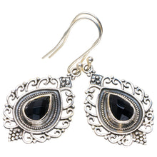 Natural Black Onyx Handmade Unique 925 Sterling Silver Earrings 1.75" A2572