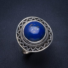 Natural Lapis Lazuli Handmade Unique 925 Sterling Silver Ring 7.5 B1819