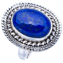 StarGems Natural Lapis Lazuli Handmade 925 Sterling Silver Ring 7 F0007