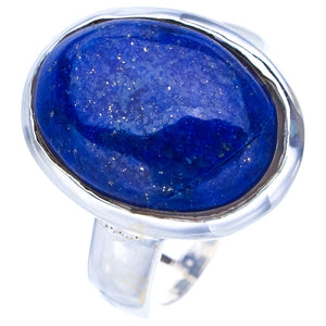 StarGems Natural Lapis Lazuli  Handmade 925 Sterling Silver Ring 5 F0041