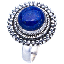 StarGems Natural Lapis Lazuli Handmade 925 Sterling Silver Ring 8.25 F0062