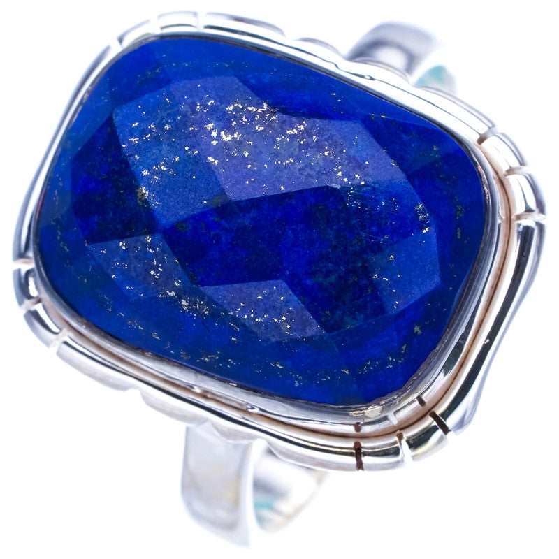 StarGems Natural Lapis Lazuli Handmade 925 Sterling Silver Ring 8.75 F0065