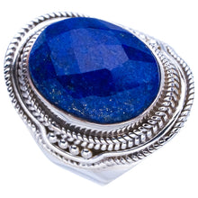 StarGems Natural Lapis Lazuli Handmade 925 Sterling Silver Ring 7 F0067