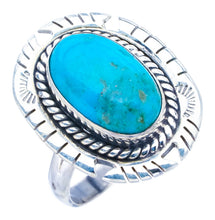 StarGems Natural Turquoise Pigeon Wings Handmade 925 Sterling Silver Ring 10.25 F0420
