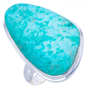 StarGems Natural Turquoise  Handmade 925 Sterling Silver Ring 9.25 F0476