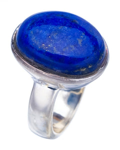 StarGems Natural Lapis Lazuli  Handmade 925 Sterling Silver Ring 5 F1827