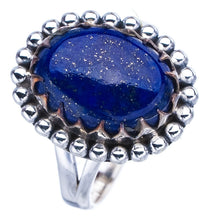 StarGems Natural Lapis Lazuli  Handmade 925 Sterling Silver Ring 7.5 F1835