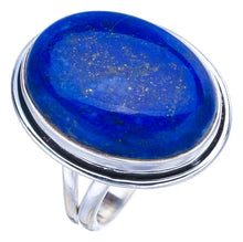 StarGems Natural Lapis Lazuli Handmade 925 Sterling Silver Ring 5.5 F1836