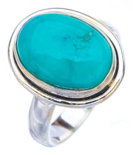 StarGems Natural Turquoise  Handmade 925 Sterling Silver Ring 7 F2317