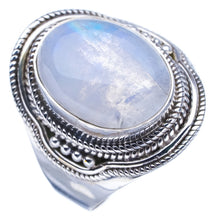 StarGems Natural Moonstone  Handmade 925 Sterling Silver Ring 9.75 F2581