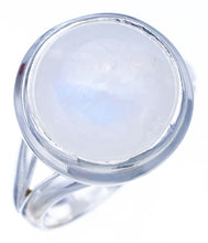 StarGems Natural Moonstone Handmade 925 Sterling Silver Ring 6 F2706