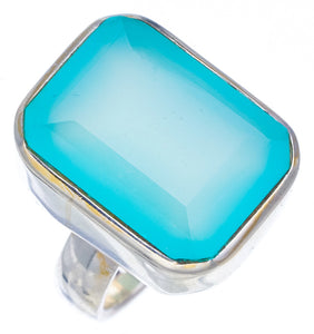 StarGems Natural Chalcedony  Handmade 925 Sterling Silver Ring 7.5 F2987