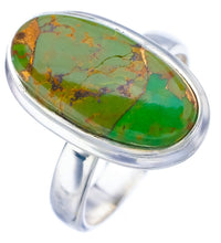 StarGems Natural Copper Chalcedony  Handmade 925 Sterling Silver Ring 7 F3164