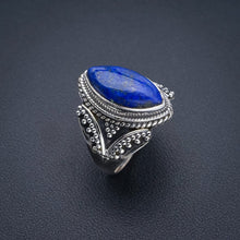 StarGems Natural Lapis Lazuli Handmade 925 Sterling Silver Ring 6.75 F0036