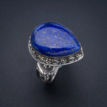 StarGems Natural Lapis Lazuli Handmade 925 Sterling Silver Ring 9.75 F0043