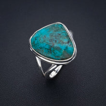 StarGems Natural Turquoise Handmade 925 Sterling Silver Ring 9 F0446