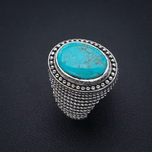 StarGems Natural Turquoise Handmade 925 Sterling Silver Ring 5.75 F0449