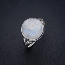 StarGems Natural Moonstone  Handmade 925 Sterling Silver Ring 8 F0732