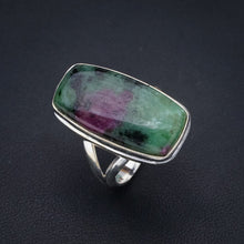 StarGems Natural Ruby Zoisite Handmade 925 Sterling Silver Ring 7 F1618