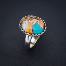 StarGems Natural Copper Chalcedony  Handmade 925 Sterling Silver Ring 8.25 F1714