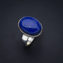 StarGems Natural Lapis Lazuli  Handmade 925 Sterling Silver Ring 5 F1827