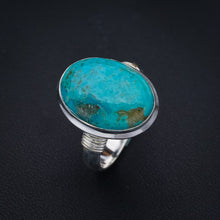 StarGems Natural Turquoise  Handmade 925 Sterling Silver Ring 8.5 F2156