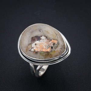 StarGems Natural Copper Jasper  Handmade 925 Sterling Silver Ring 9.5 F2197