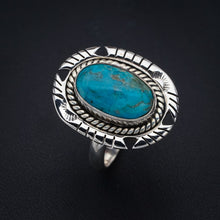 StarGems Natural Turquoise Pigeon Handmade 925 Sterling Silver Ring 11 F2329