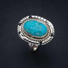 StarGems Natural Turquoise Pigeon Handmade 925 Sterling Silver Ring 9.5 F2341