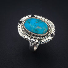 StarGems Natural Turquoise Pigeon Handmade 925 Sterling Silver Ring 9 F2344
