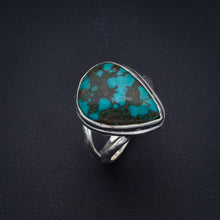 StarGems Natural Turquoise  Handmade 925 Sterling Silver Ring 7.25 F2355