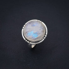 StarGems Natural Moonstone  Handmade 925 Sterling Silver Ring 4.75 F2503
