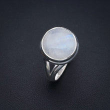 StarGems Natural Moonstone  Handmade 925 Sterling Silver Ring 8 F2713