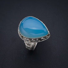 StarGems Natural Chalcedony Handmade 925 Sterling Silver Ring 9.5 F3110