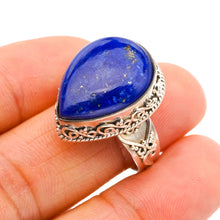 StarGems Natural Lapis Lazuli  Handmade 925 Sterling Silver Ring 9 F0004