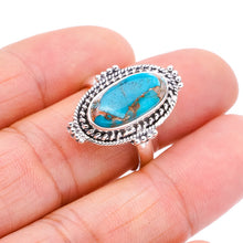 StarGems Natural Turquoise Handmade 925 Sterling Silver Ring 8.75 F1295